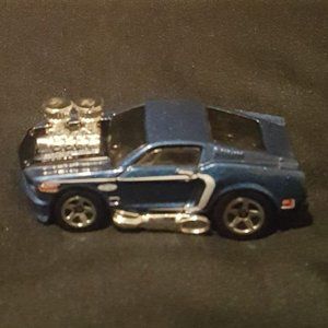 2002 Mattel Hotwheels 1968 Blue Mustang